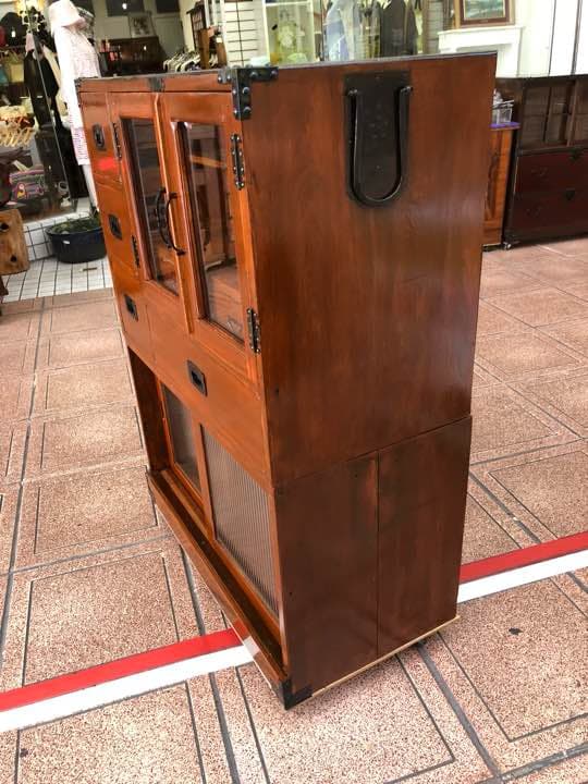 総桐箪笥再生民芸調 食器棚