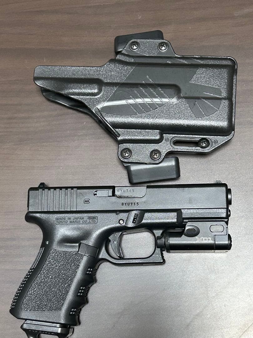 実物 RAVEN ホルスター GLOCK19 & SUREFIRE XC1 用