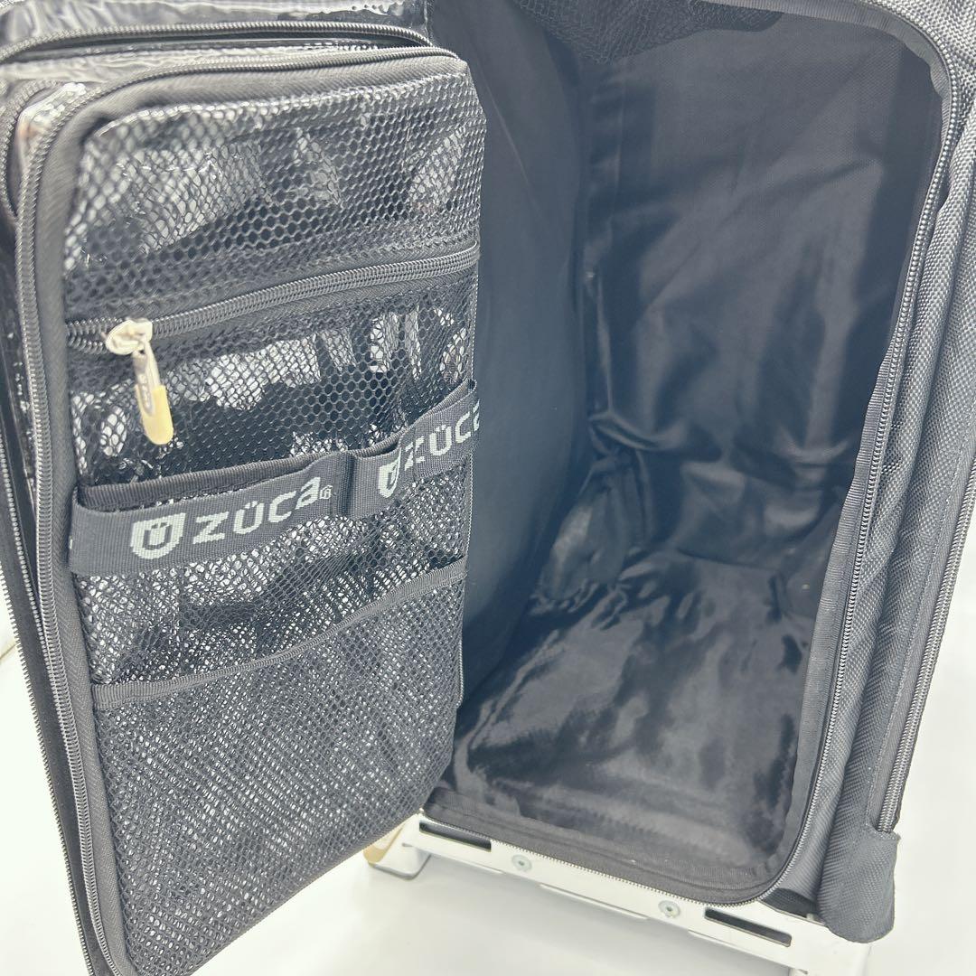 【超人気】ZÜCA ズーカ ブラック 座れる キャリーケース 収納多数