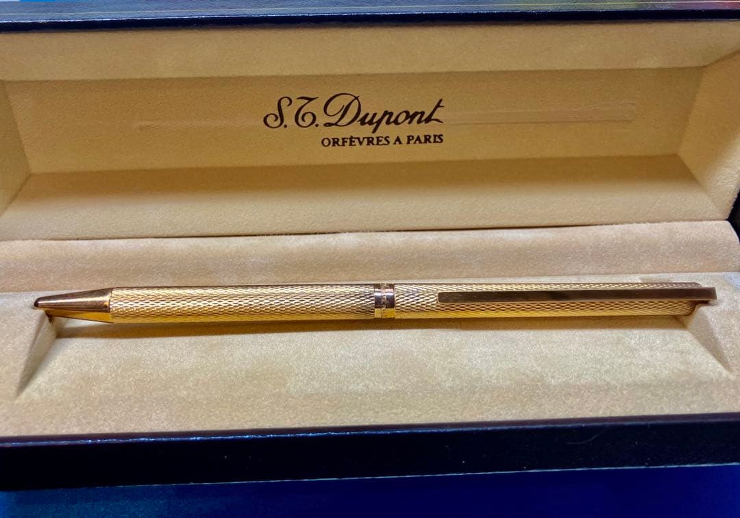 フランス　Paris Dupont デユポン社製総ゴールドボールペン