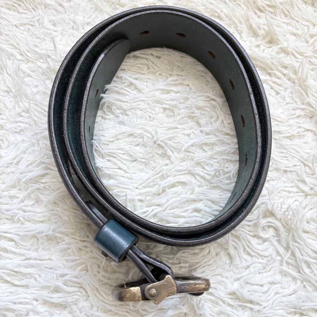 希少入手困難　Porter Classic LEATHER BELT BLUE