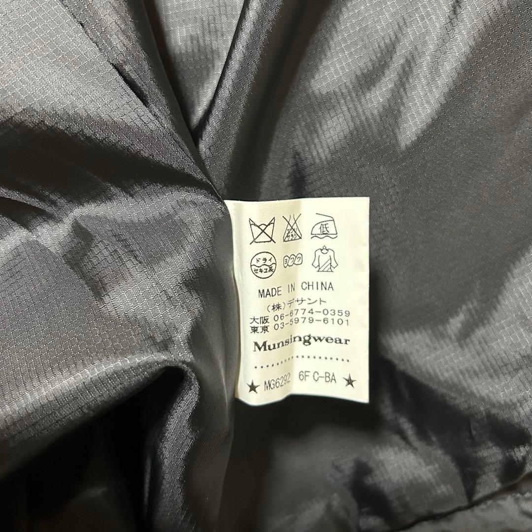 マンシングウェア グランドスラム ライナー付 中綿 ジャケット ブルゾン 黒 M