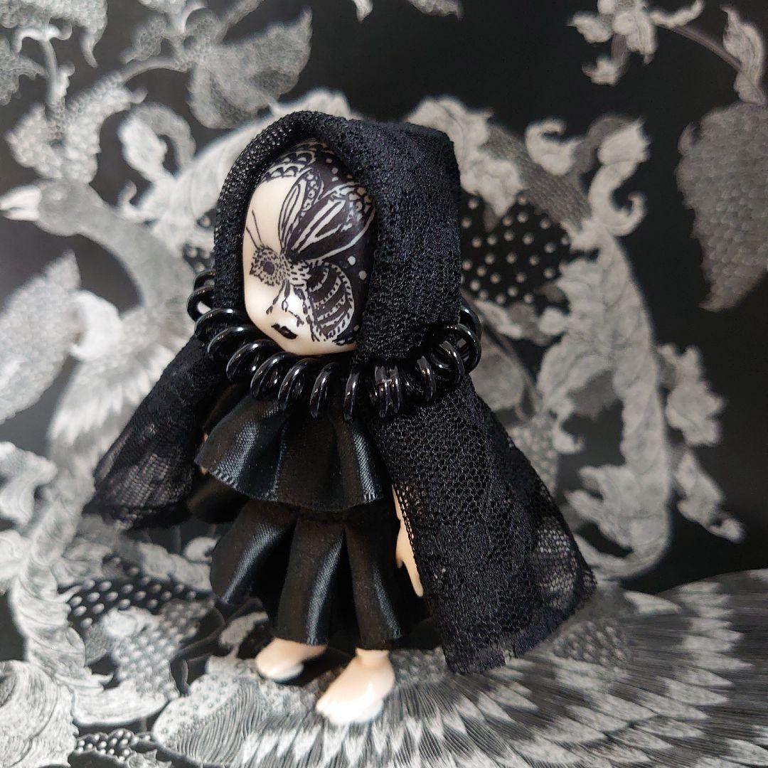 ドールミニヘッド 　蜂（はち）【ヘッド+六角形の箱】※ボディ・背景は付属しません