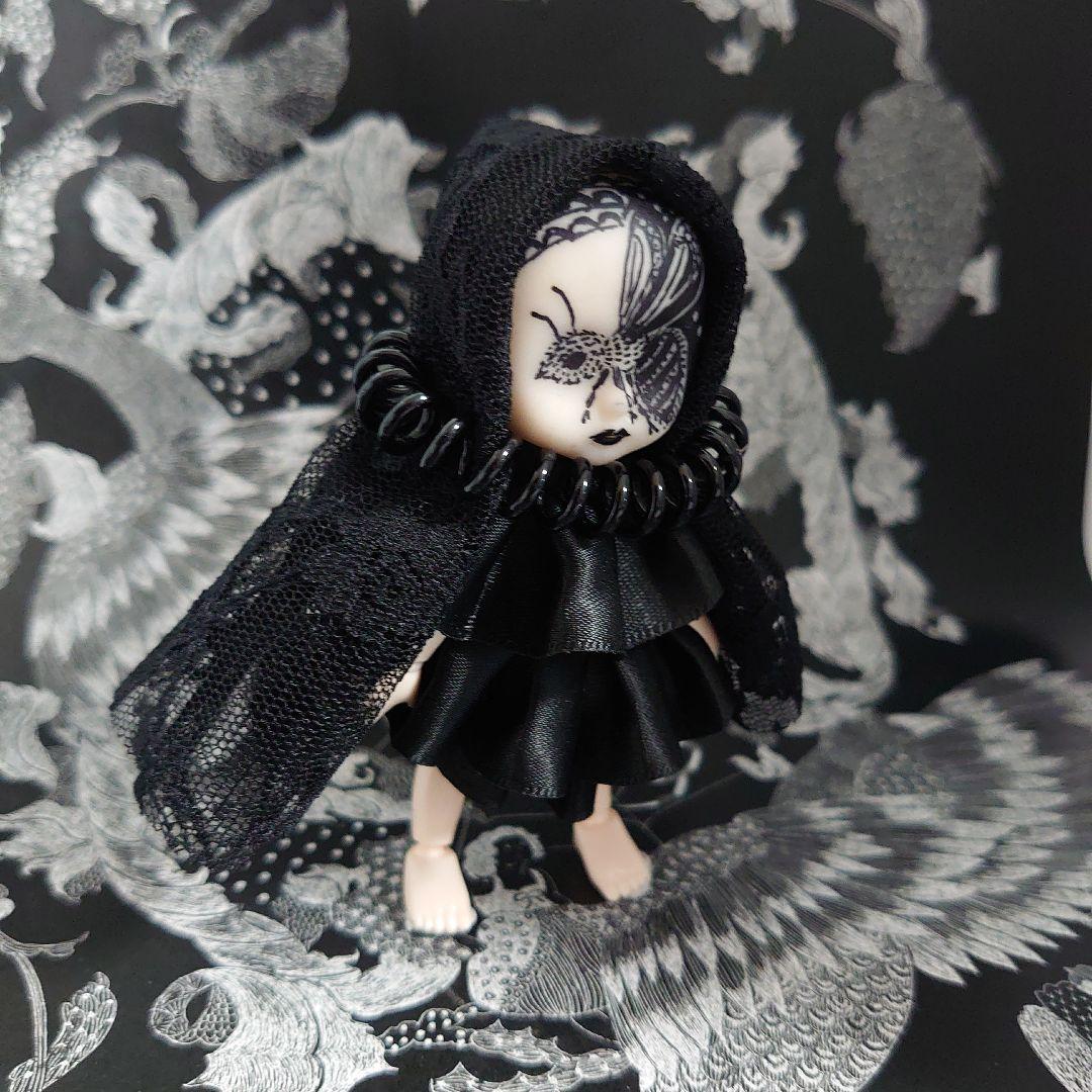 ドールミニヘッド 　蜂（はち）【ヘッド+六角形の箱】※ボディ・背景は付属しません