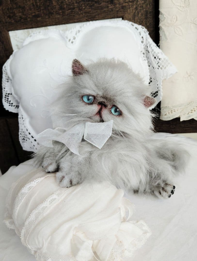 エキゾチックロングヘア♡子猫ちゃん♡アートドール♡ぬいぐるみ♡