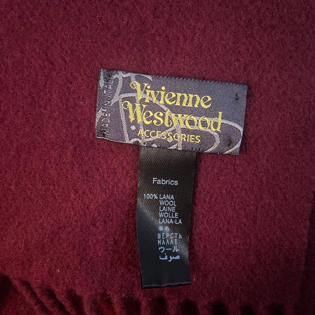 Vivienne Westwood バーガンディマフラー