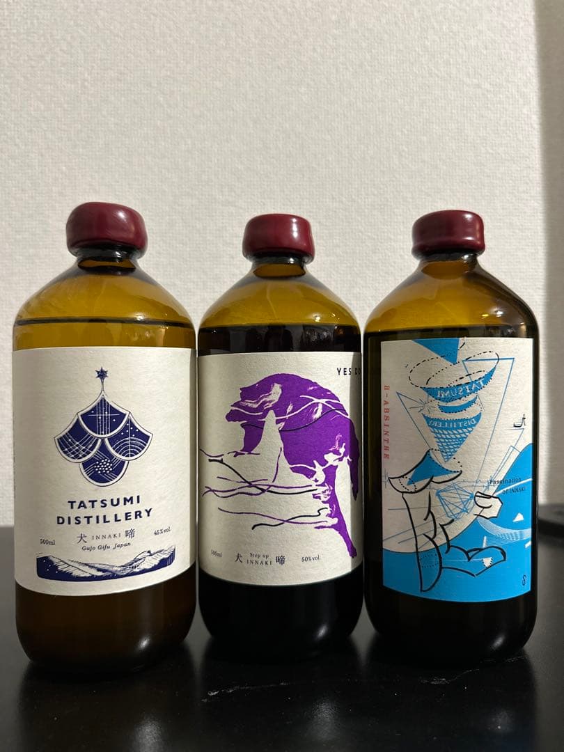 【希少】TATSUMI DISTILLERY 500ml ボトル 3本セット