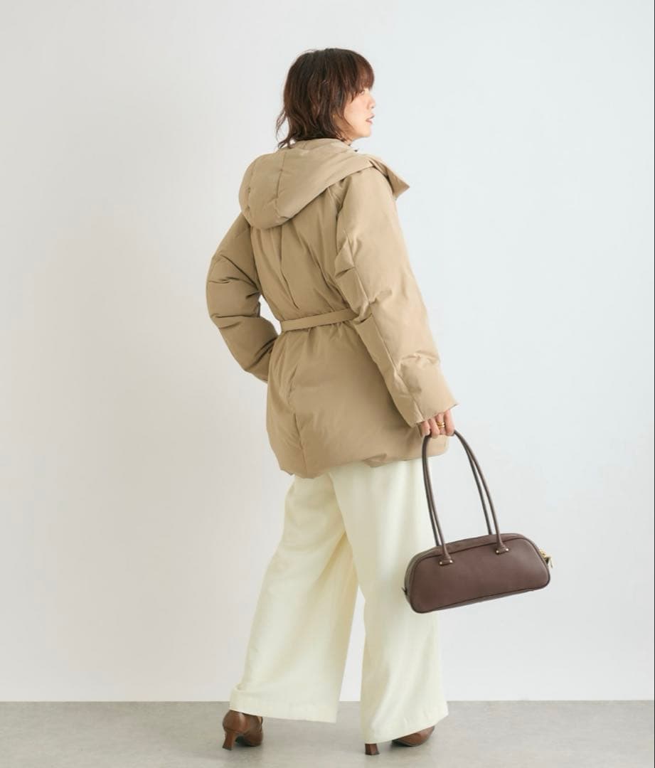 新品　リヴドロワ　ベルテッドフード　ダウン　コート　IENA ZARA