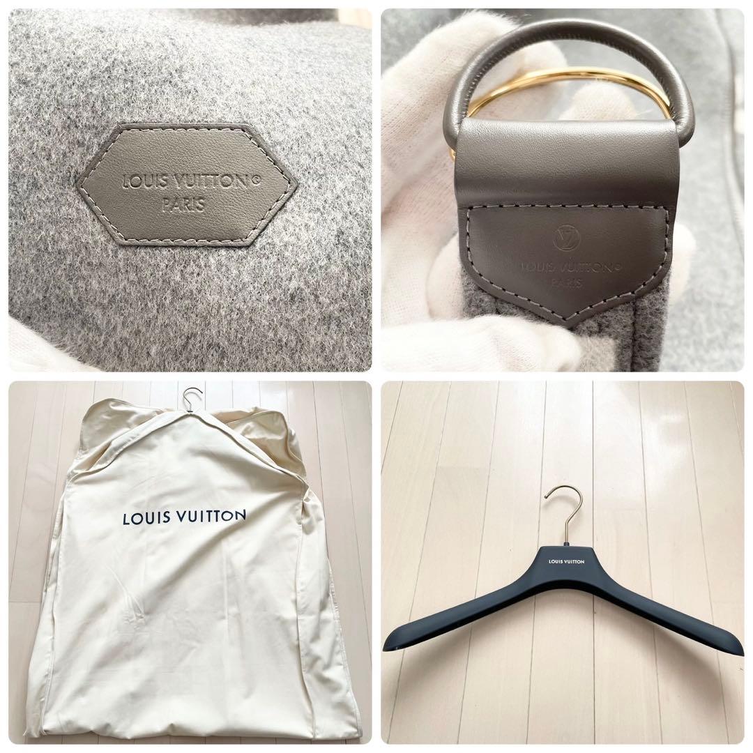 ルイヴィトン【希少 極美品】ダブルフェイス フーデッドラップコート モノグラム