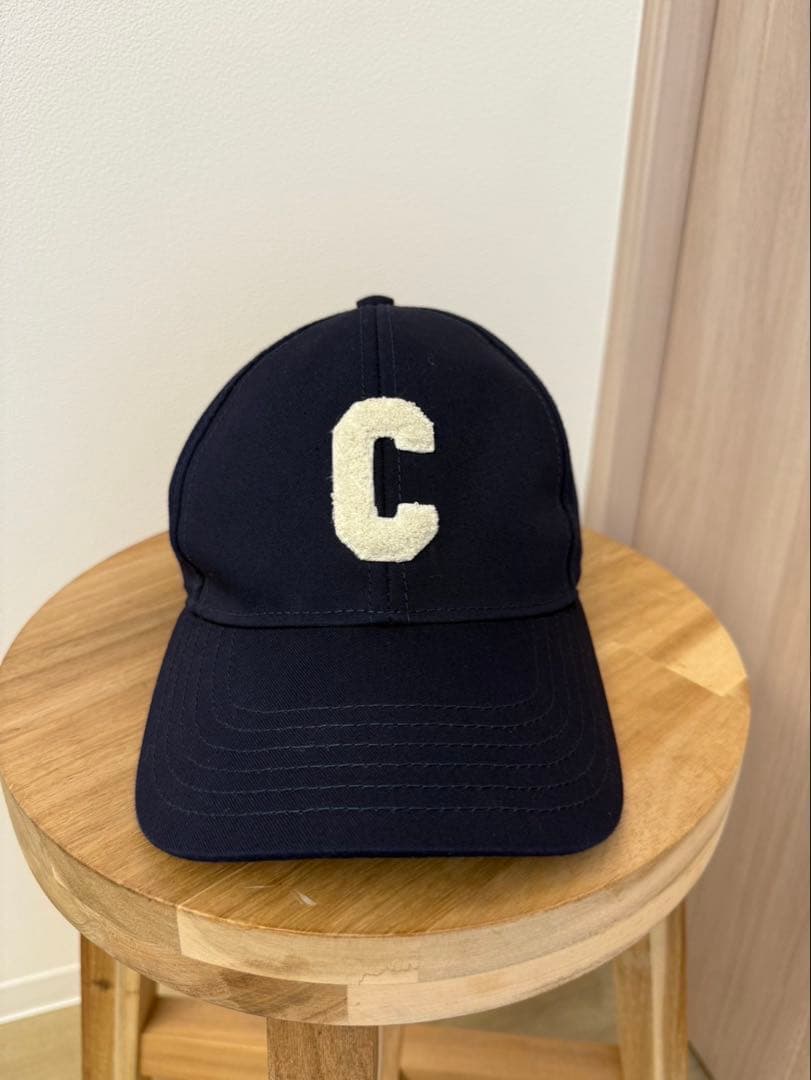 CELINE セリーヌ Cロゴ キャップ Sサイズ ネイビー美品
