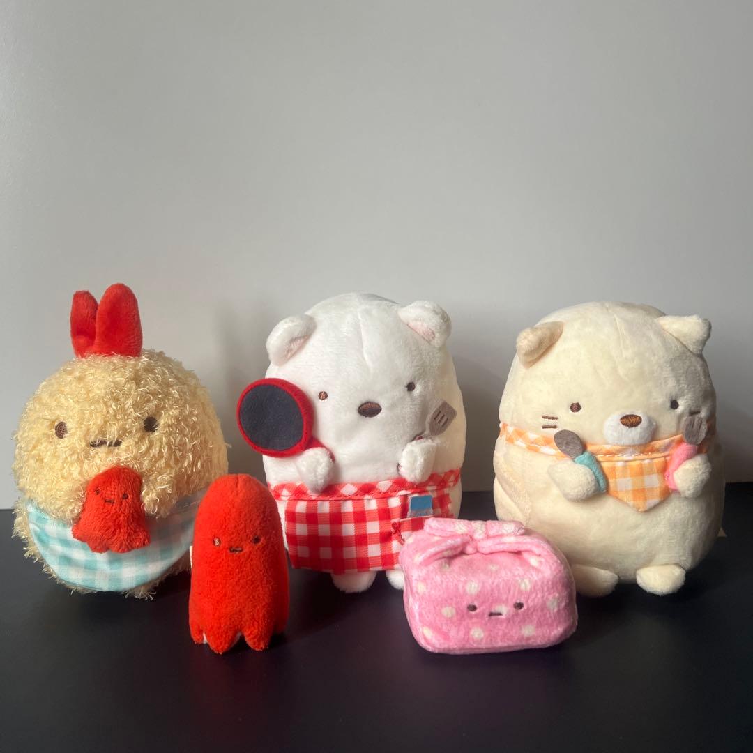 すみっコぐらし「すみっコ弁当」ぬいぐるみ セット売り