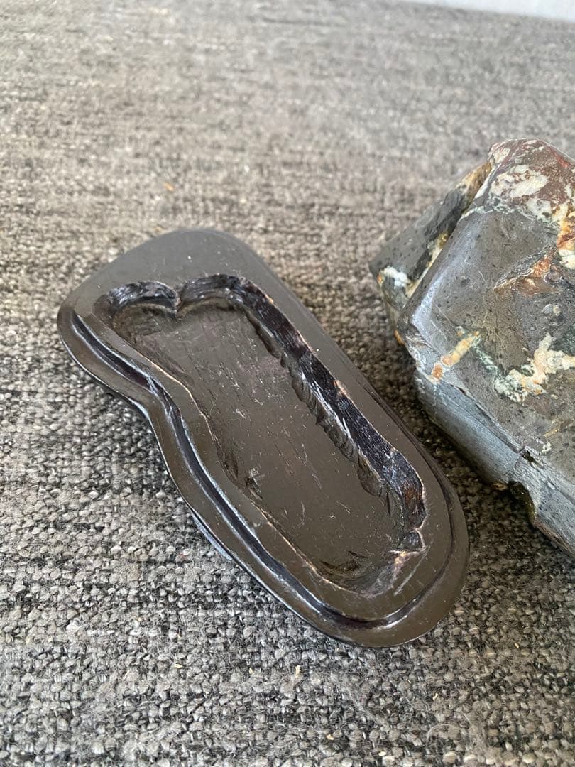 菊花石　置物　石