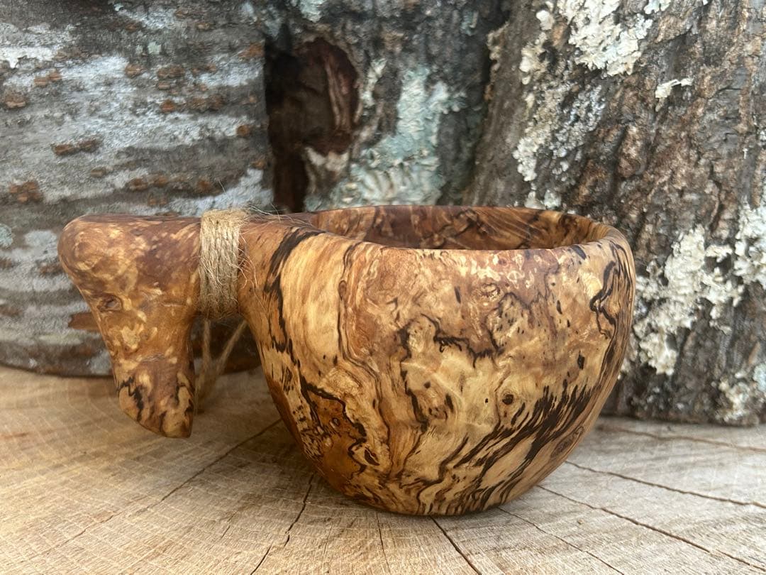 sunswood サンズウッド　白樺瘤　ククサ　kuksa 野営　ソロキャン