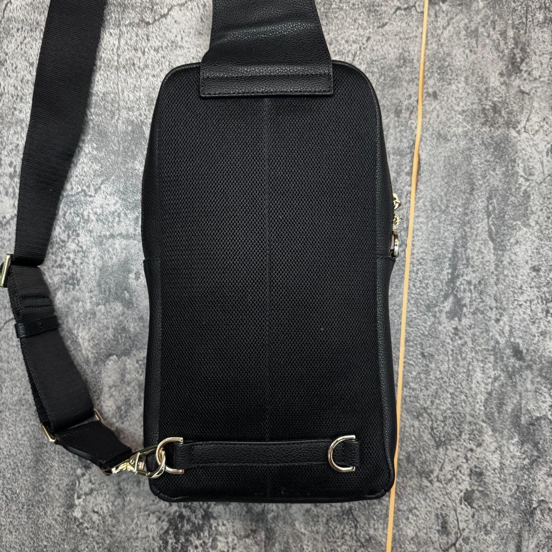 未使用級✨ポールスミス ボディバッグ マルチストライプ 斜め掛け レザー