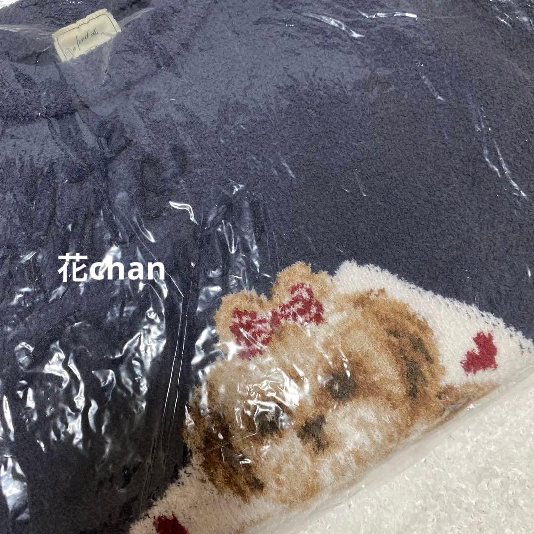 新品　完全未開封　ジェラートピケ　シーズー ジャガード プルオーバー ネイビー