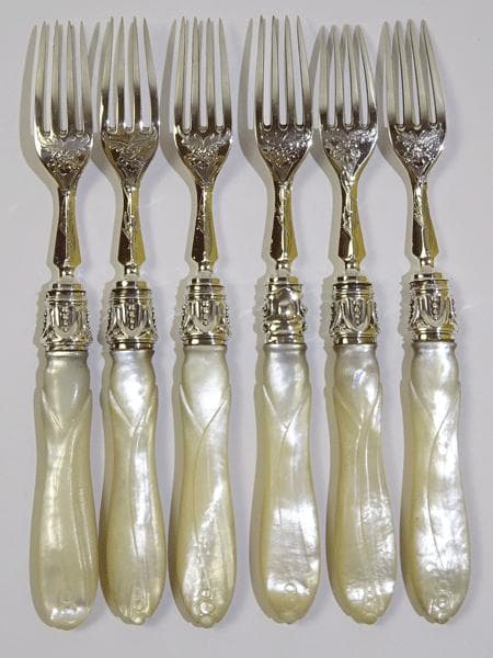 シェフィールド デザートフォークナイフ １2Pセット マザーオブパール