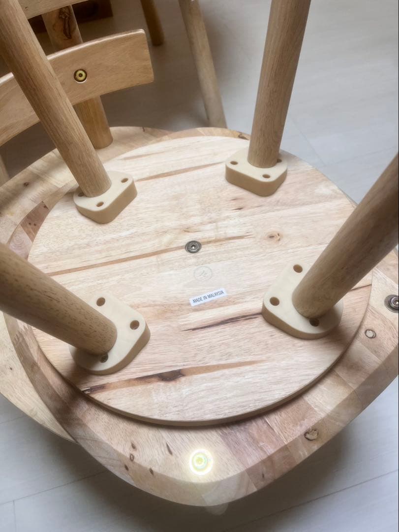 定価46900円　北欧風　天然木 ダイニング3点セット