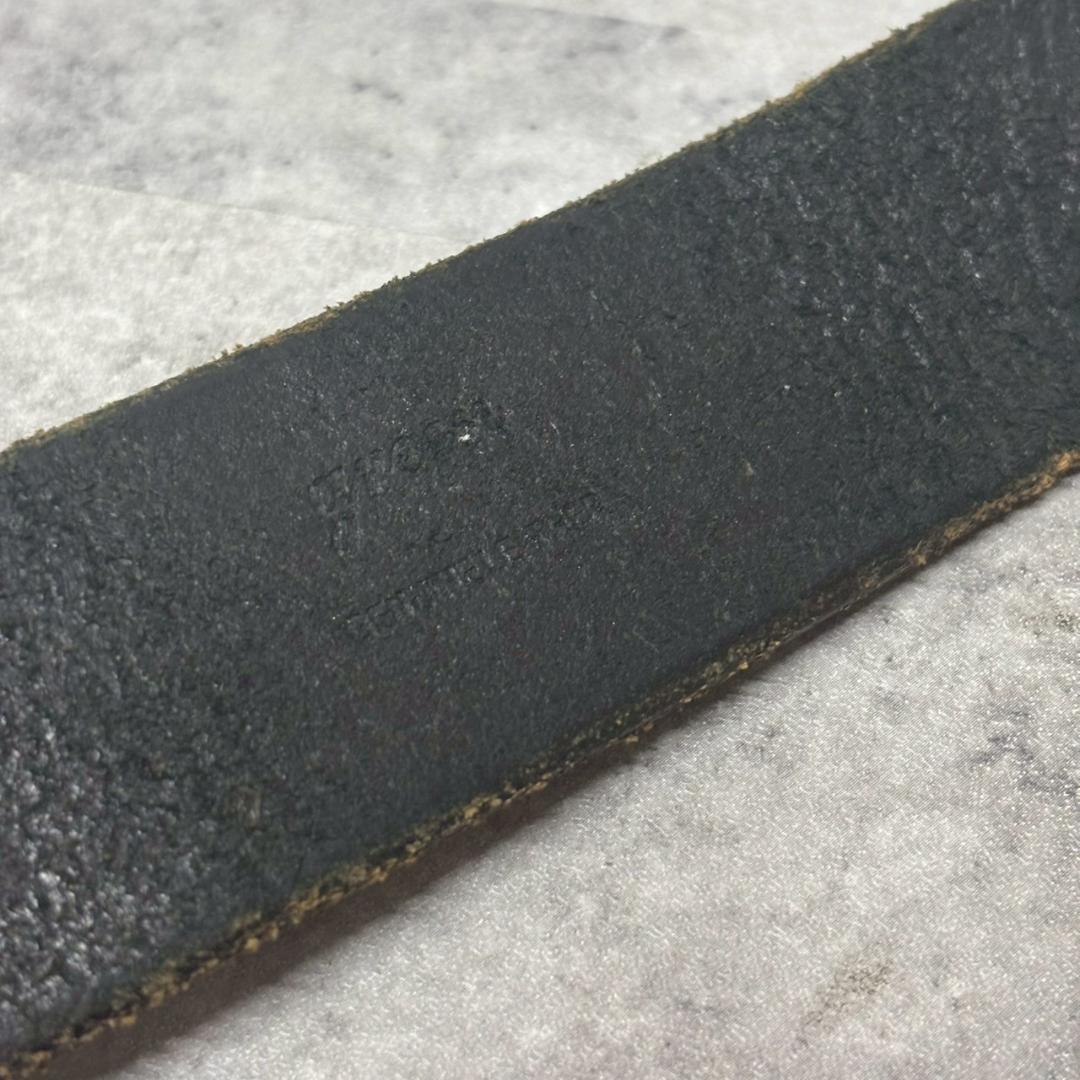 green 現HYKE 金属バックル レザーベルト 34inch DMG24