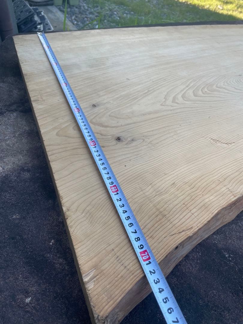 無加工　一枚板　テーブル　約、縦115cm×横71cm