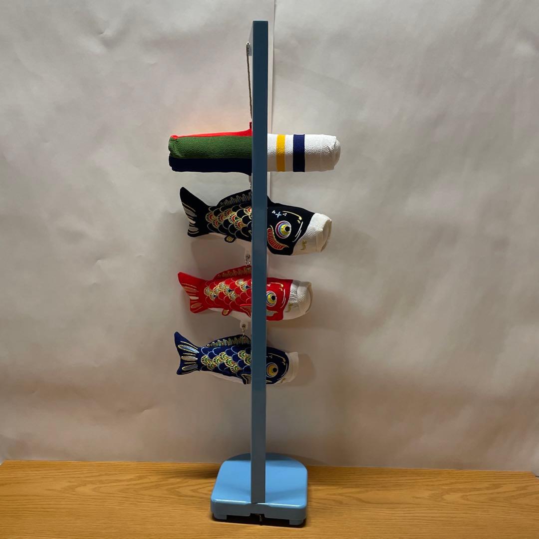 室内吊るし飾り　ちりめん鯉のぼりスタンド付き