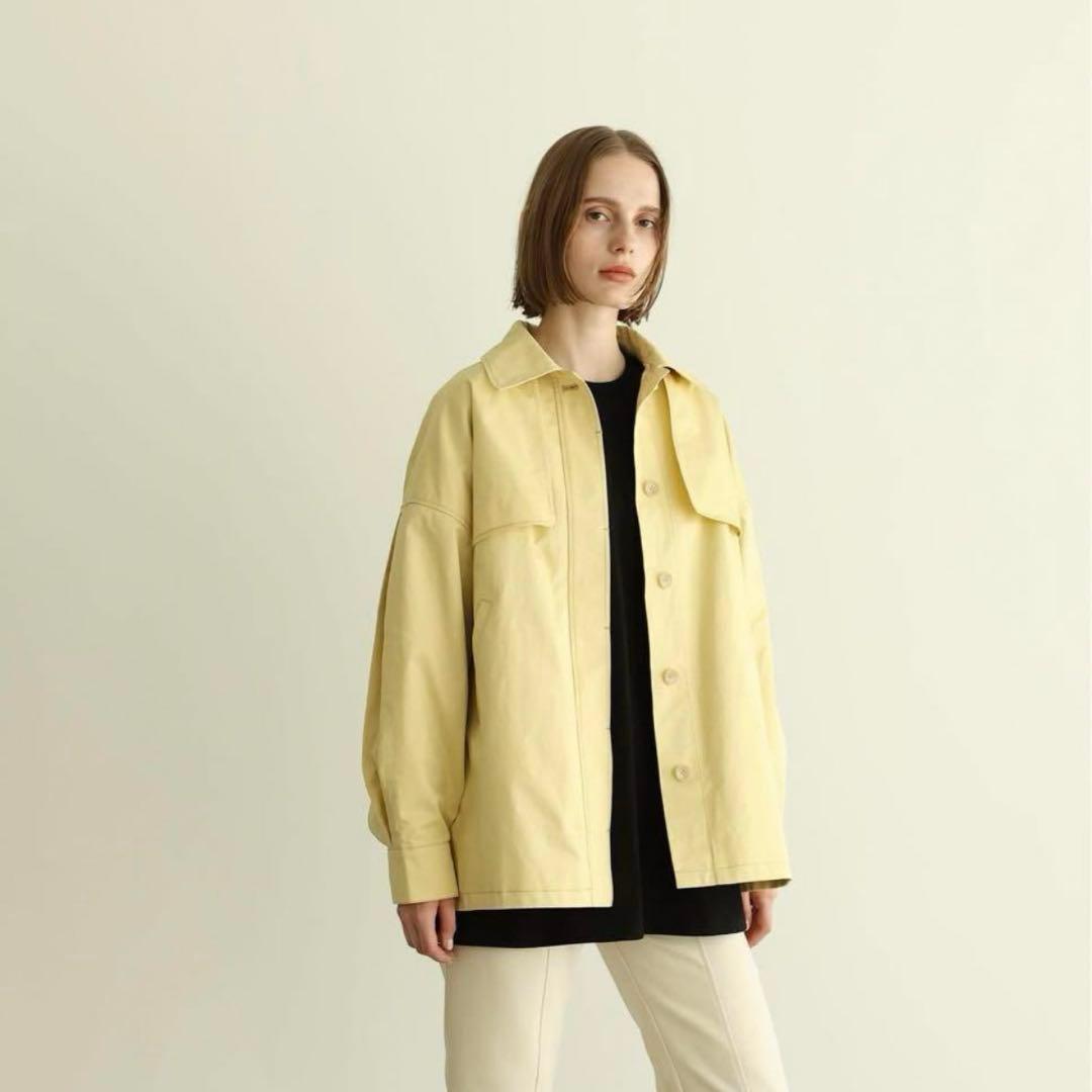 CAVEZA ROSSO ステンカラータックスリーブブルゾン