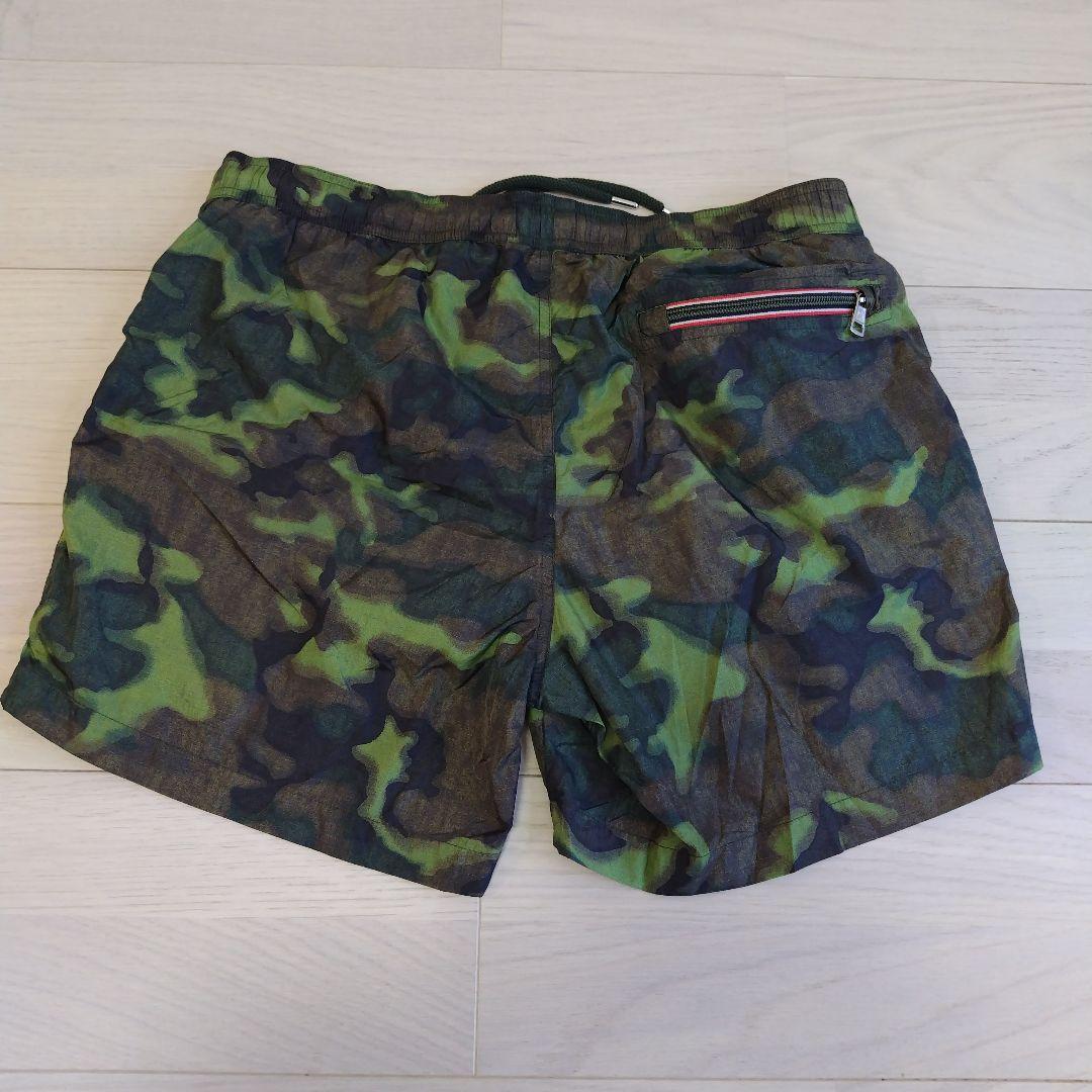 ⑮ モンクレール スイム パンツ 迷彩柄 Lサイズ