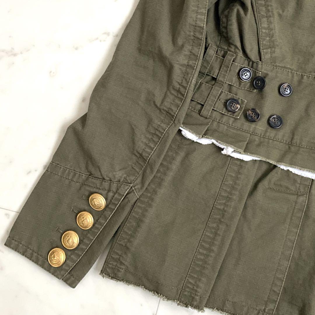 新品タグ付きDSQUARED2 ミリタリージャケット 金ボタン　イタリア製38