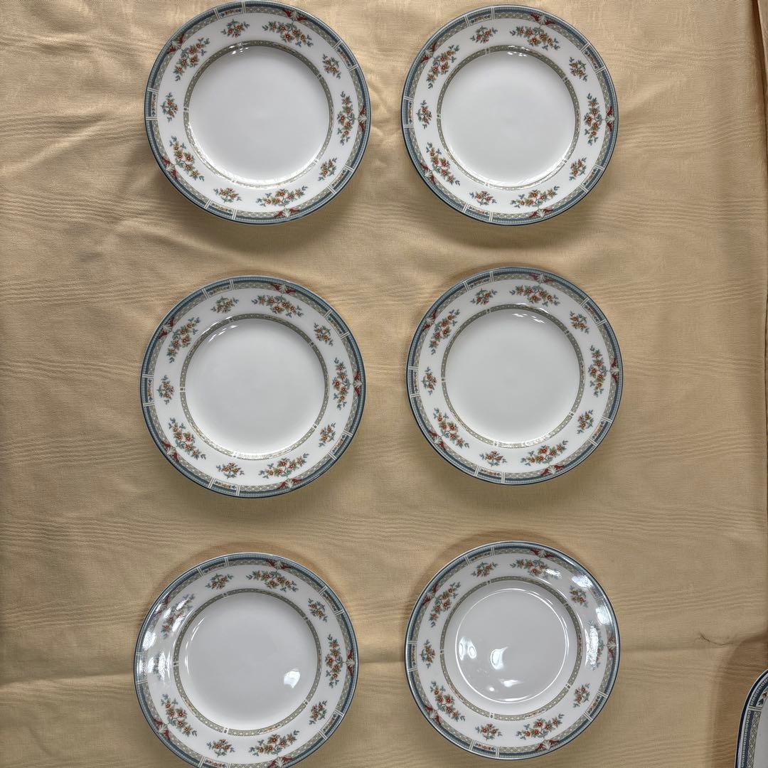  Kingfisher 皿 6枚セット と 大皿 黒壺