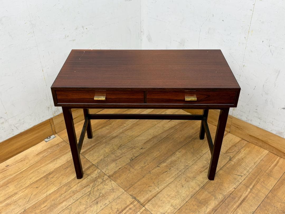 T7823☆希少☆ヴィンテージ☆ローズウッド材☆デスク☆北欧スタイル☆1970年
