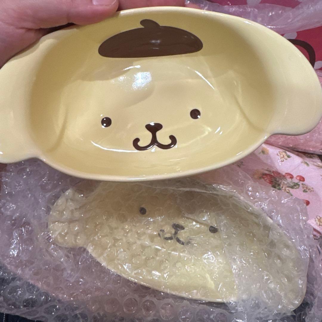 ポムポムプリン　陶器　皿　一枚