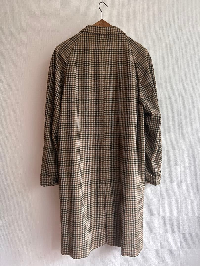40s50s アクアスキュータム　織柄　ウールコート