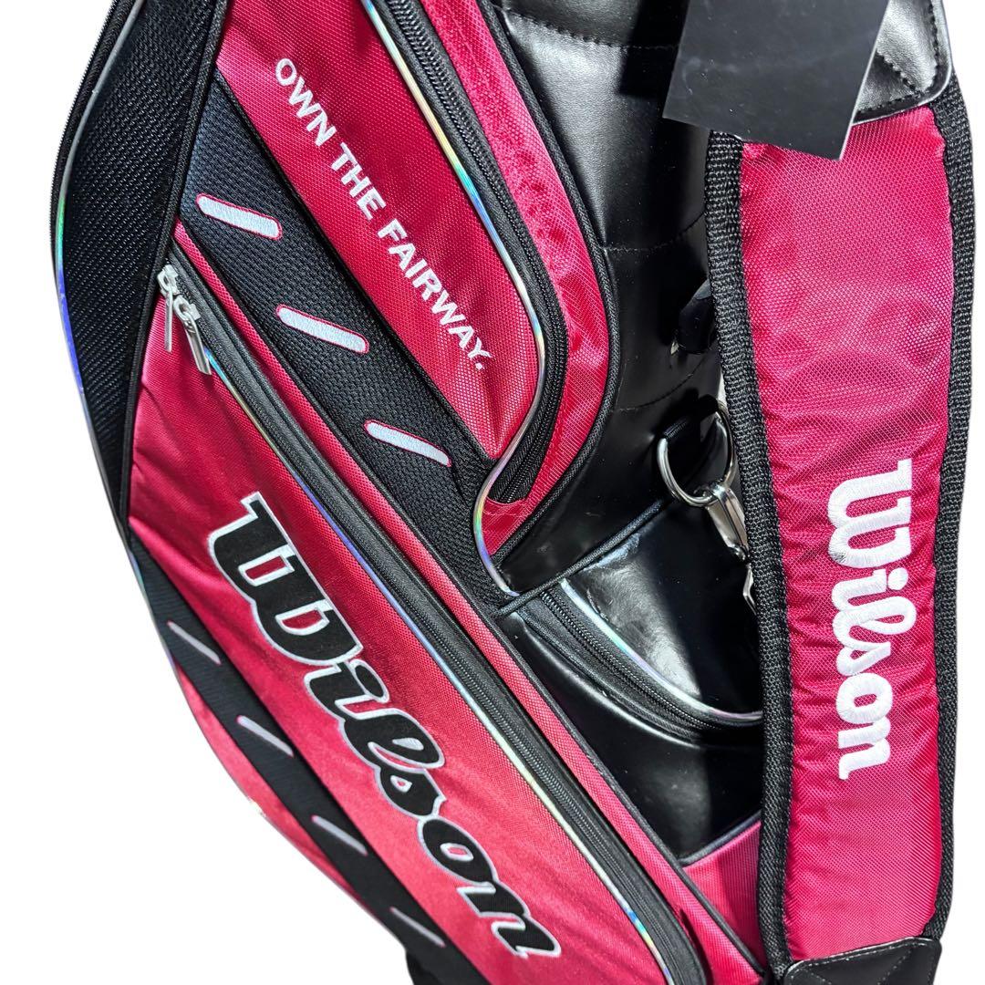 Wilson ウィルソン 9型 キャディバッグ タグ付き未使用 赤黒