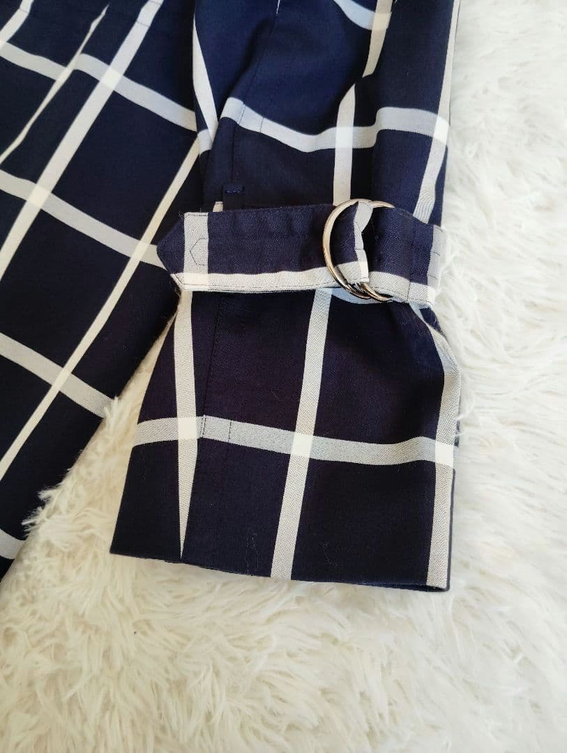 【美品】グレースコンチネンタル ダイアグラム チェックコート