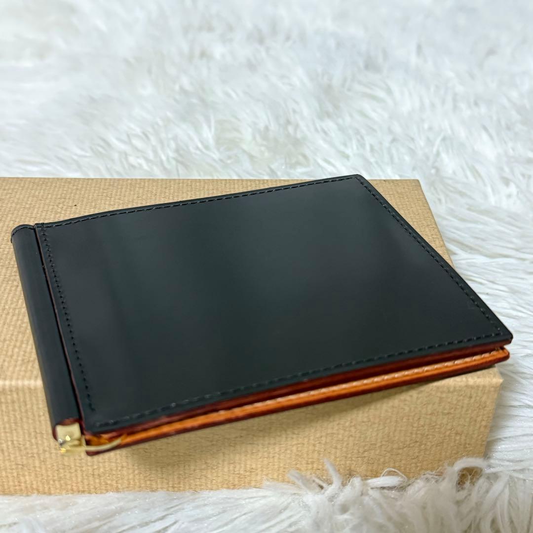 ⭐️美品⭐️　GANZO　ガンゾ　シンブライドル　マネークリップ　ブラウン