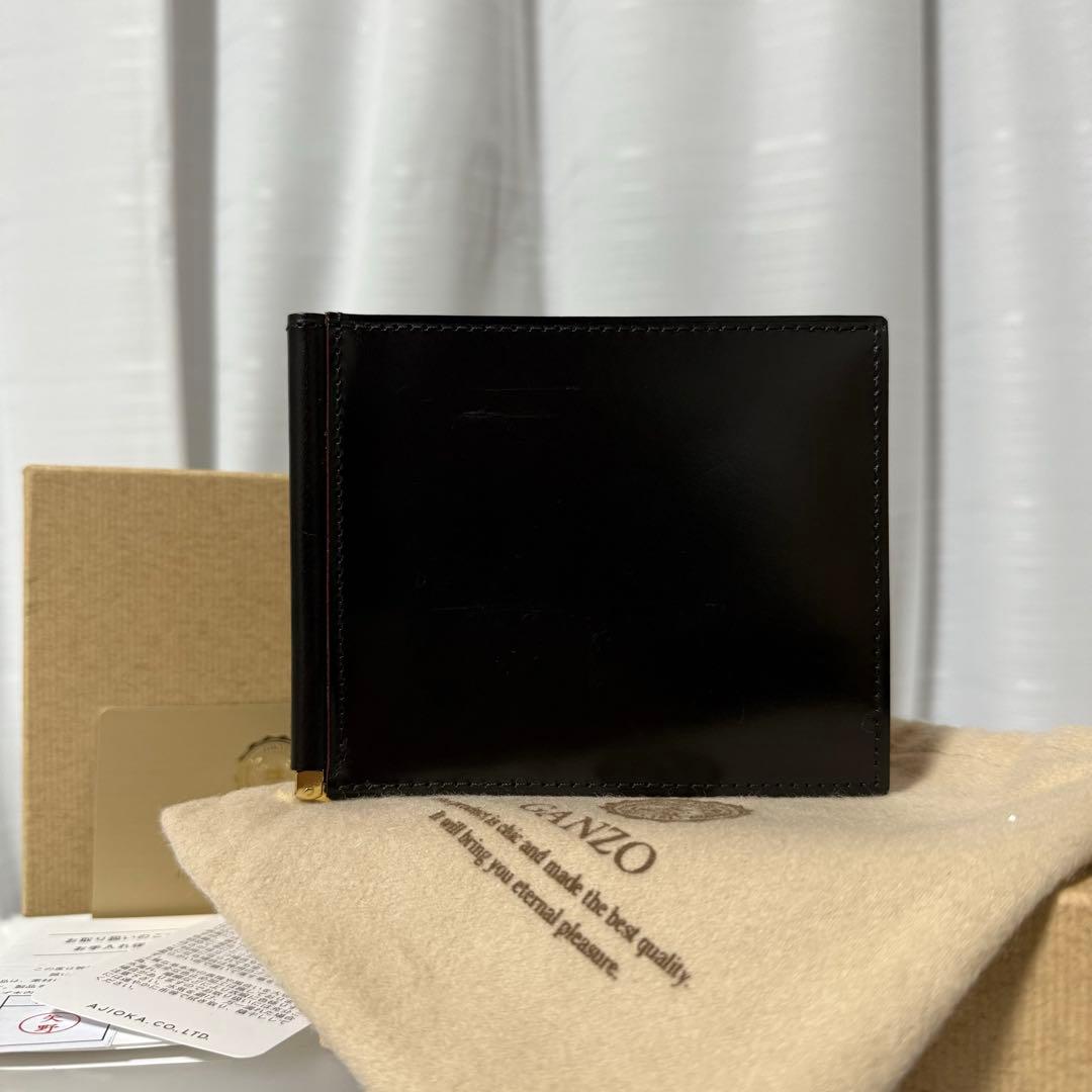 ⭐️美品⭐️　GANZO　ガンゾ　シンブライドル　マネークリップ　ブラウン