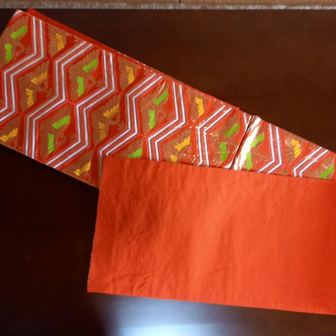 子供用　7歳　着物　長襦袢　帯　帯揚げ　しごき　小物　緑 お正月