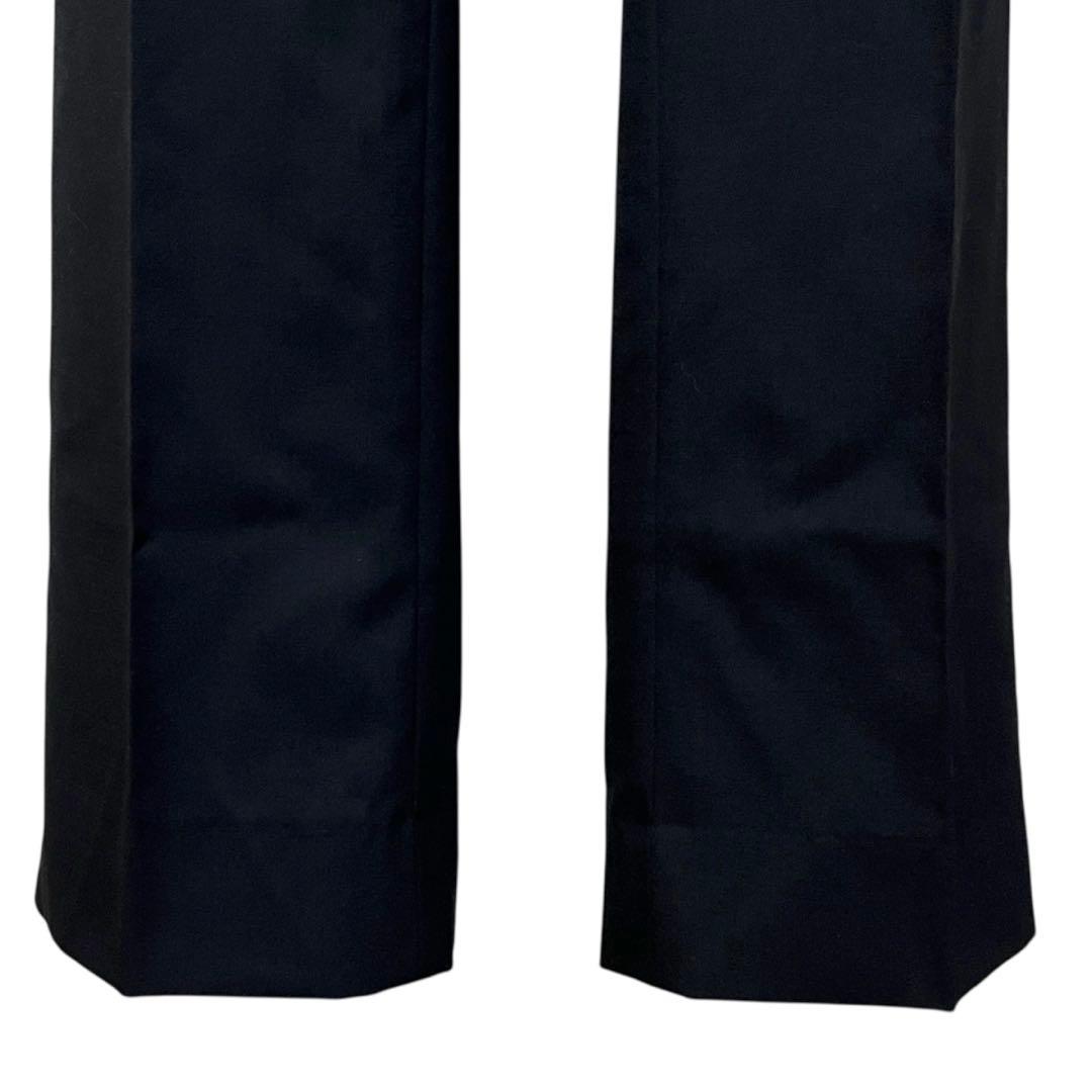 【新品タグ付】n♡line スーツ上下セット 黒パンツスーツ ウール混 11号