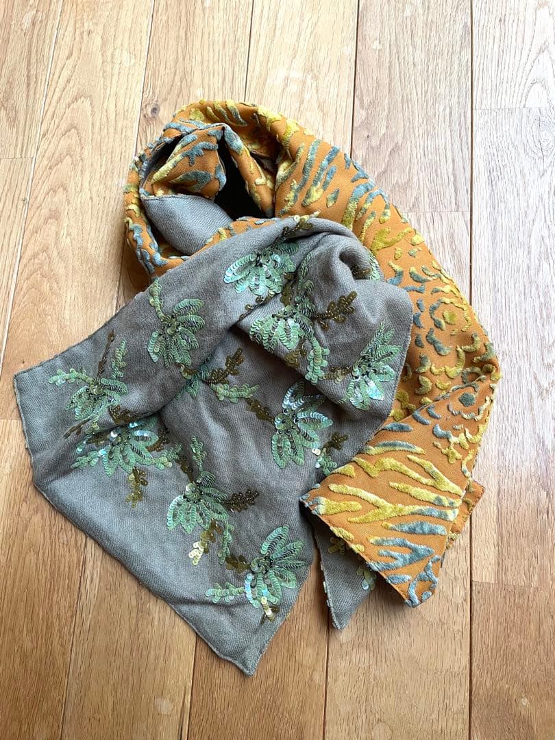 ドリスヴァンノッテン　ストール　ヴィンテージ