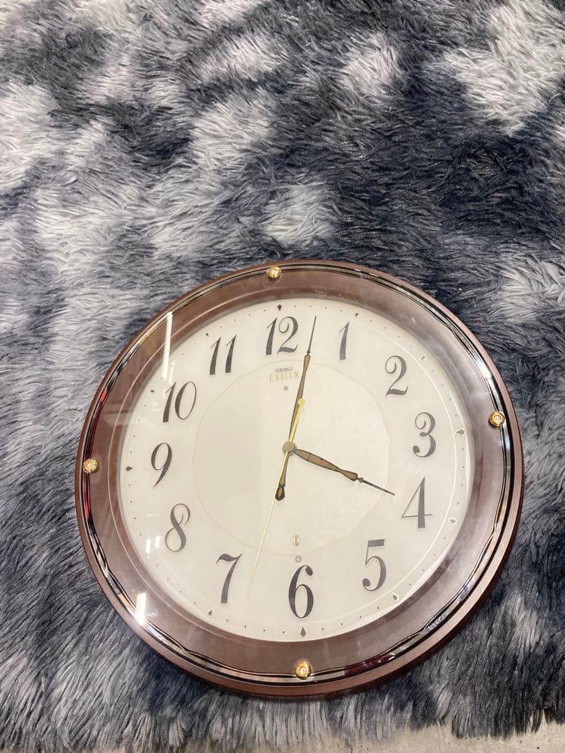 L)壁掛け時計　SEIKO 電波時計 HS545B 動作中