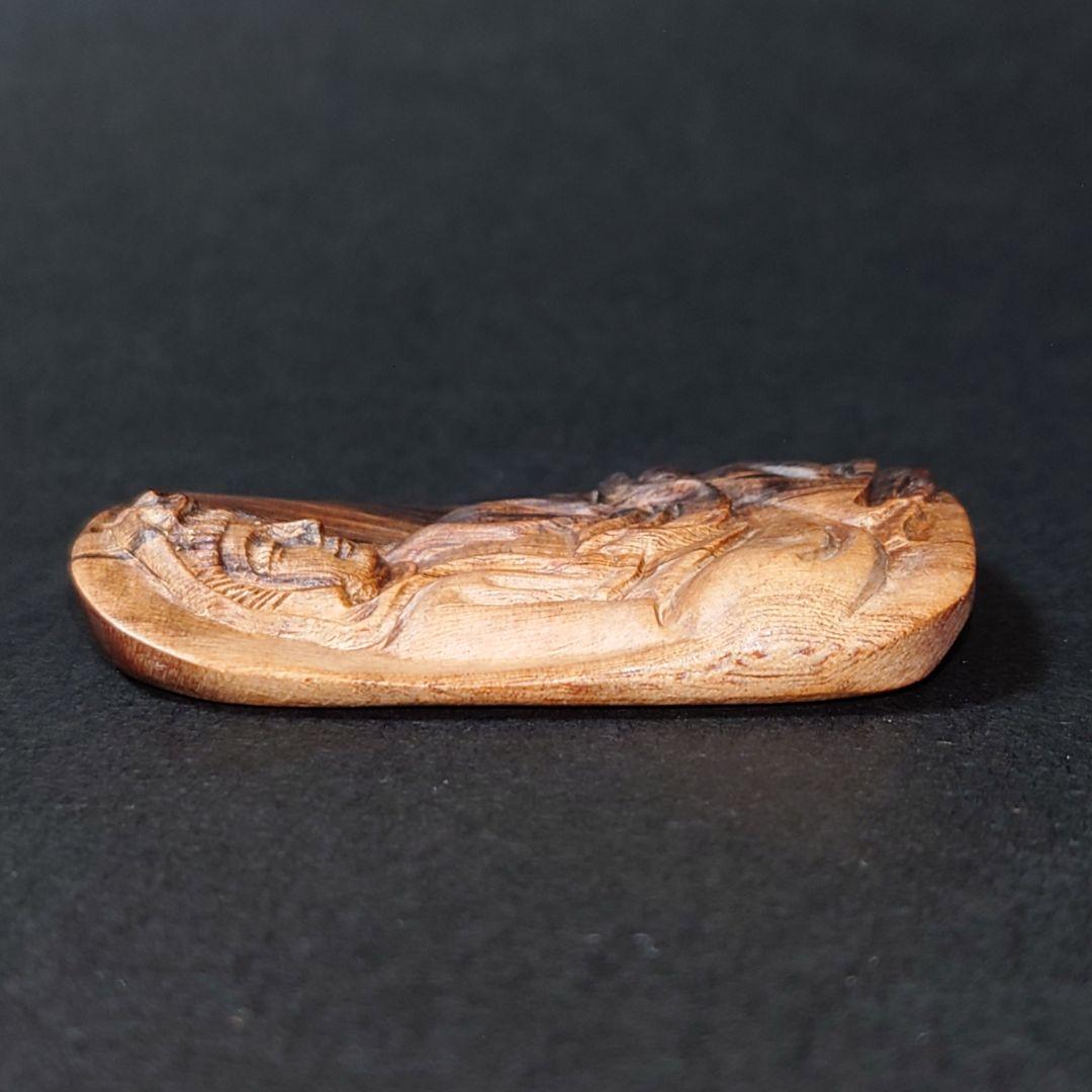 最高品質 天然沈香 彫物 観音細工 約9.1g ネックレストップ 香木