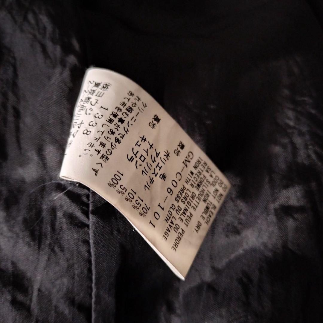 グラウンドワイ ヨウジヤマモト ラグランスリーブ ロングコート トレンチ ウール