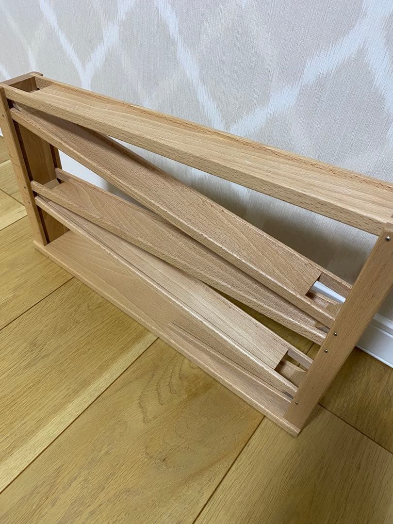 【美品】　ベック社 Beck トレインカースロープ　木製　知育玩具