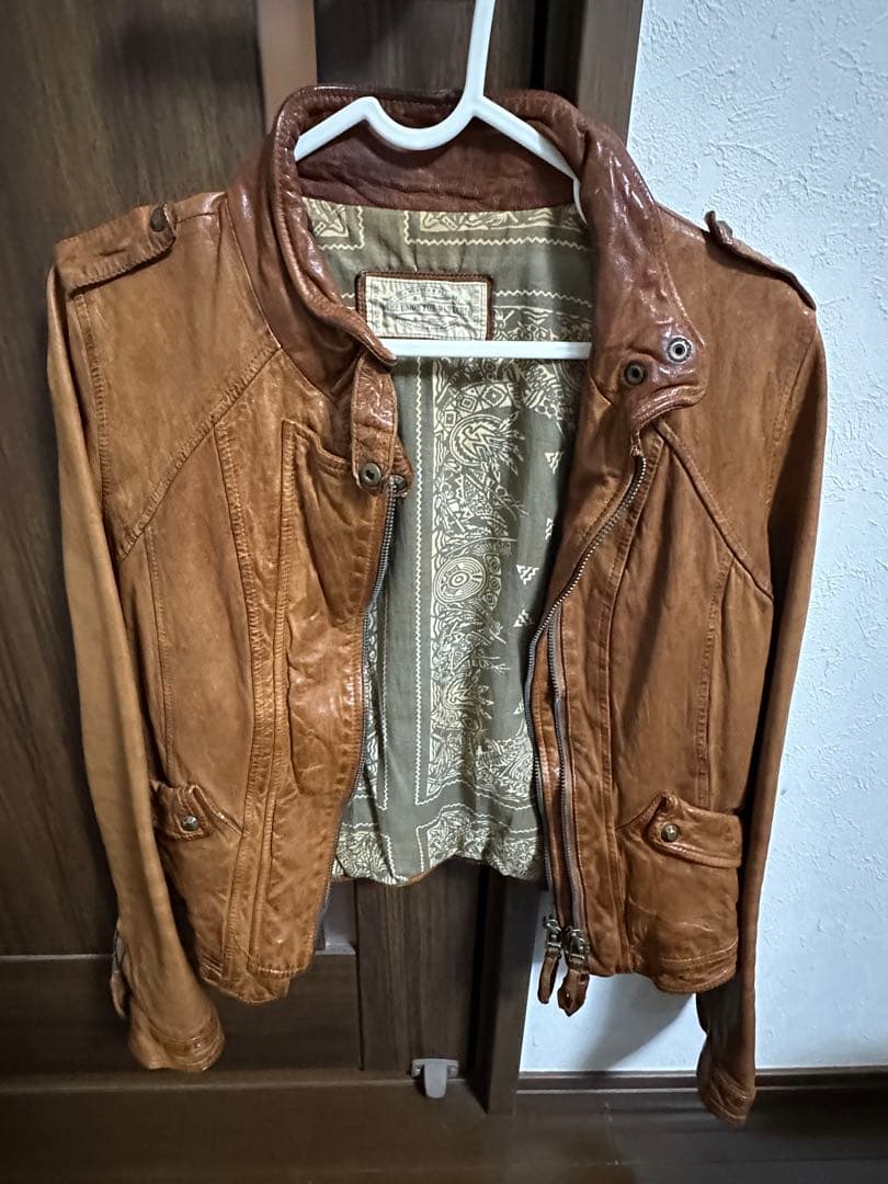 goa キャメル　レザージャケット