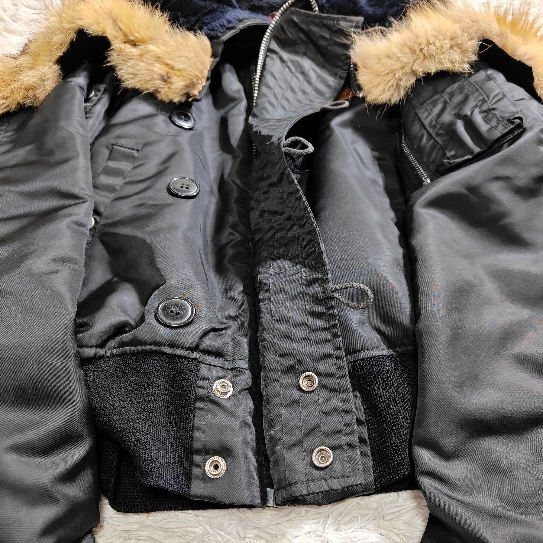 AVIREX N-2B フライトジャケット Y2K 黒 Lサイズ 短丈