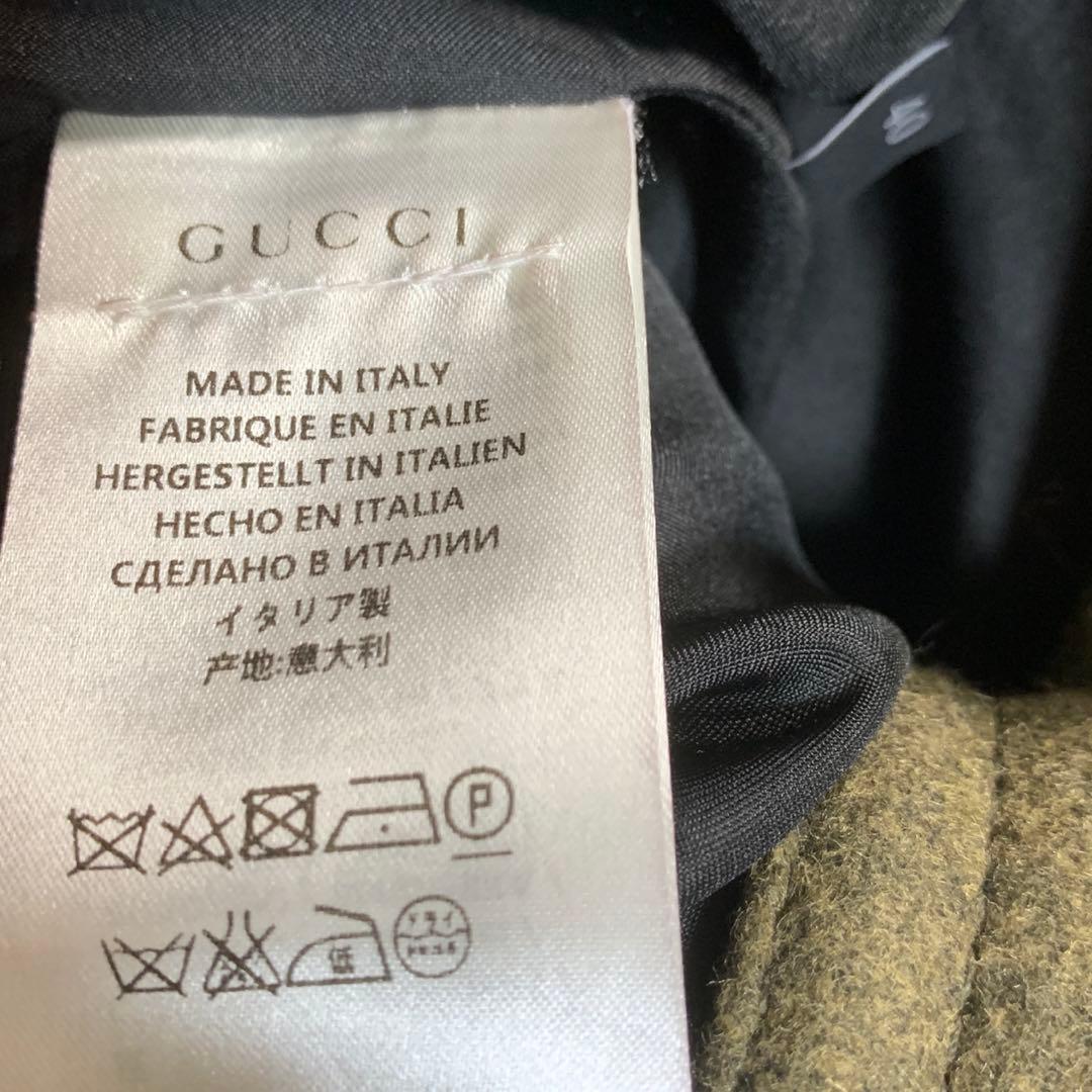 タグ付GUCCI グッチ　ウール　コート　ミンク　ミケーレ