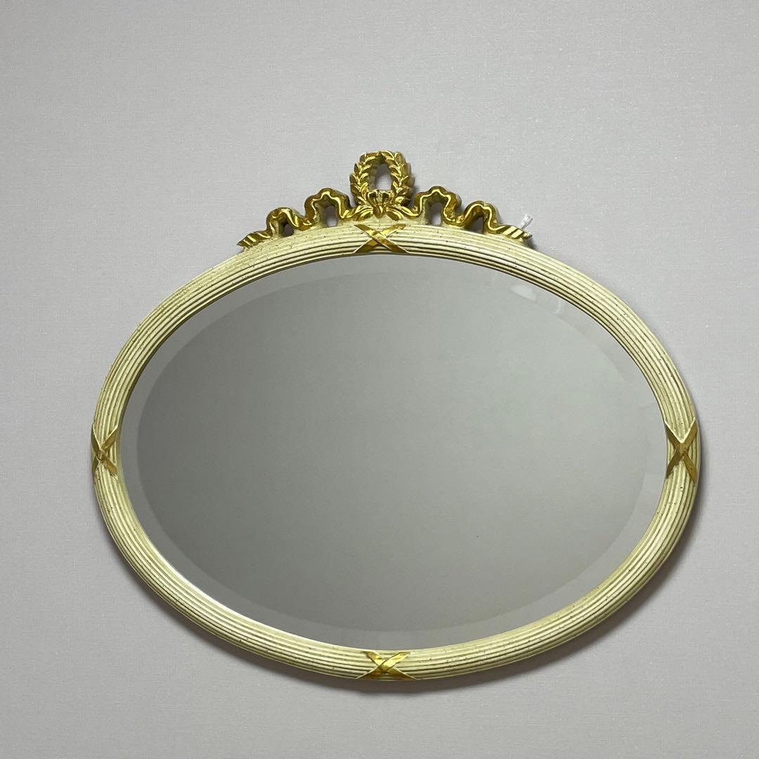 ロココ調楕円ミラー