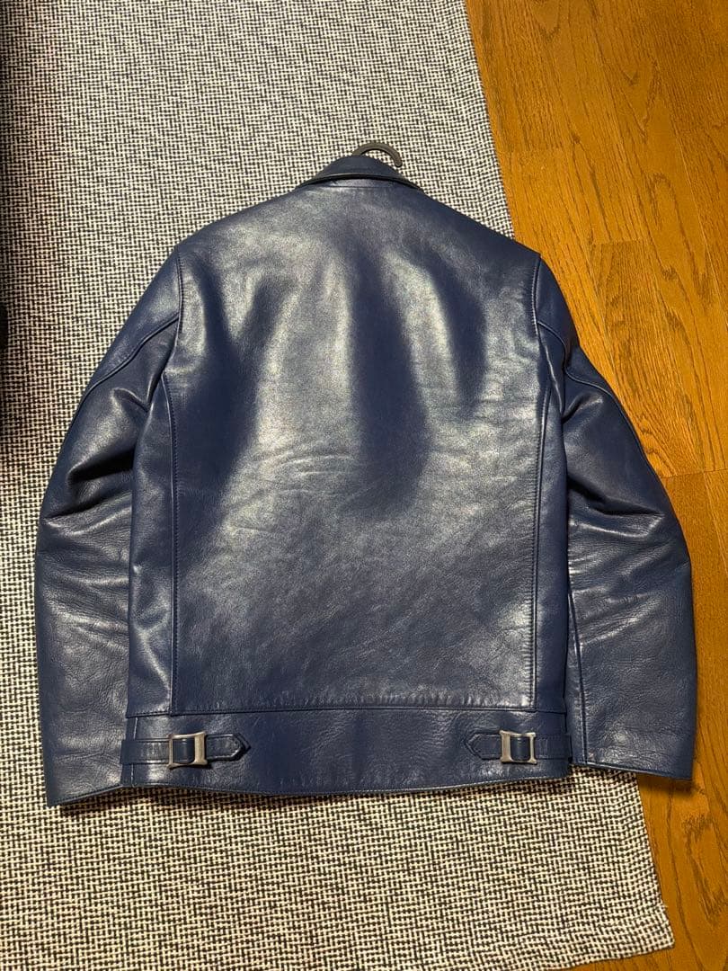 Addict Clothes AD-01 ネイビー ホースレザーライダース 36