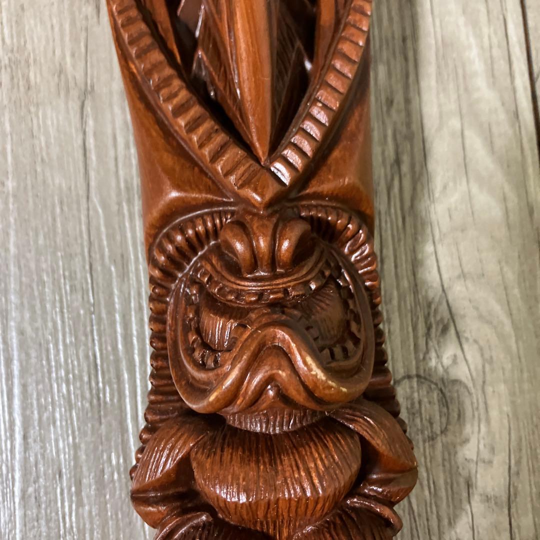 3F 【ヴィンテージ】Coco Joe's ハワイ ティキ像 置物 ALOHA