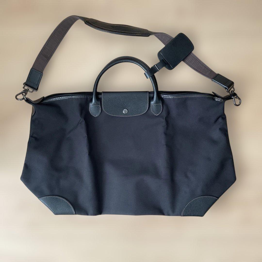 ロンシャン LONGCHAMP ボストンバッグ ボックスフォード ブラック