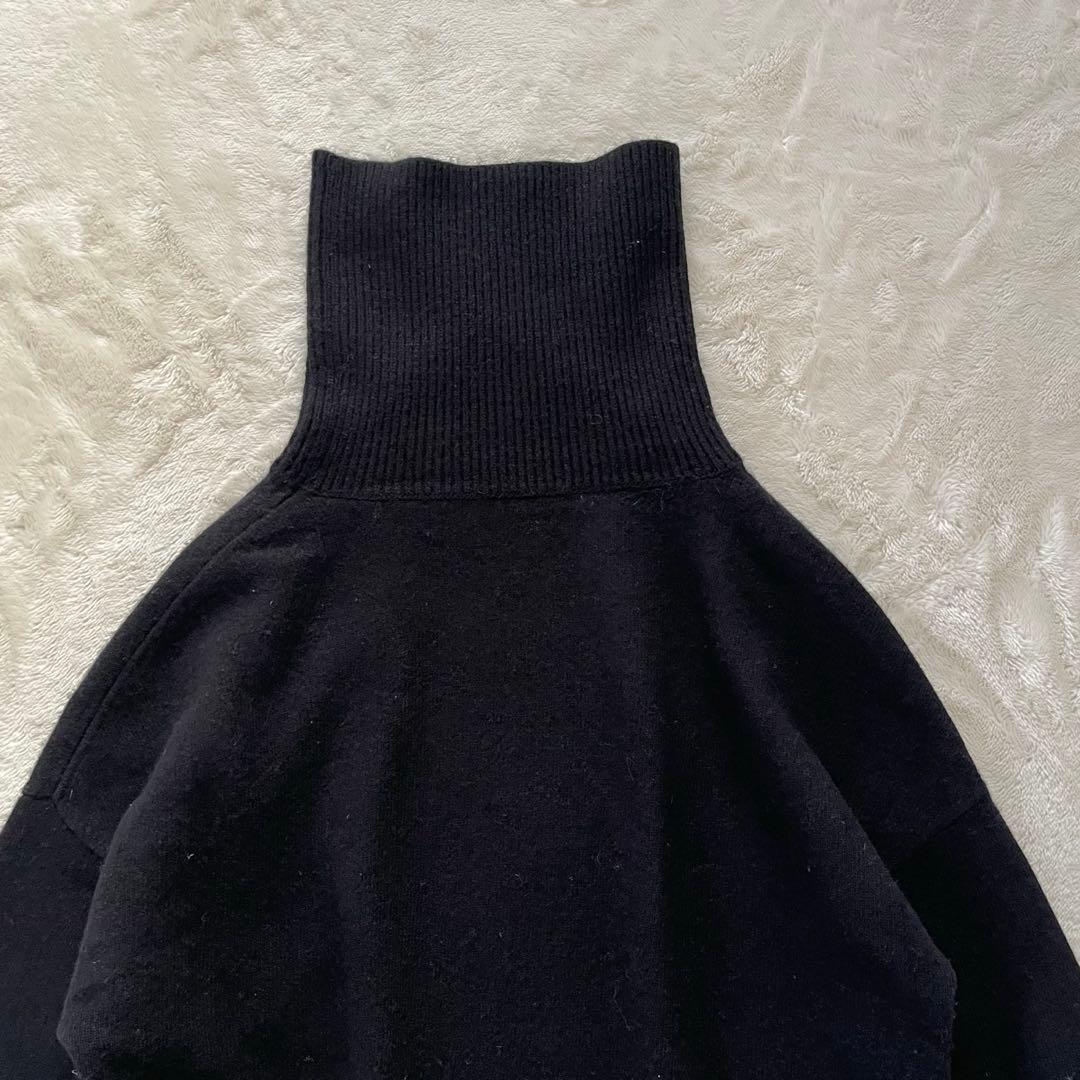 美品✨ドゥーズィエムクラス　 ミドルゲージタートルニット　セーター ブラック黒